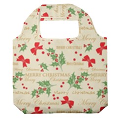 Christmas-paper-scrapbooking-- Premium Foldable Grocery Recycle Bag by Amaryn4rt