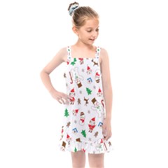 Christmas Shading Pattern Kids  Overall Dress by Amaryn4rt