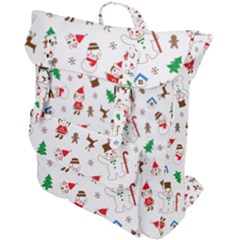 Christmas Shading Pattern Buckle Up Backpack by Amaryn4rt