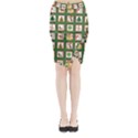 Christmas-paper-christmas-pattern Midi Wrap Pencil Skirt View1