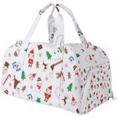 Christmas Shading Pattern Burner Gym Duffel Bag by Amaryn4rt