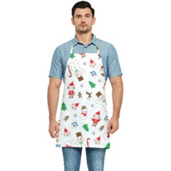 Christmas Shading Pattern Kitchen Apron by Amaryn4rt