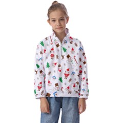 Christmas Shading Pattern Kids  Half Zip Hoodie