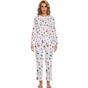 Christmas Shading Pattern Womens  Long Sleeve Lightweight Pajamas Set View1