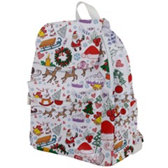 Christmas Theme Decor Illustration Pattern Top Flap Backpack by Amaryn4rt