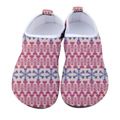 Christmas-pattern-background-green-decorative-star-snow Men s Sock-style Water Shoes