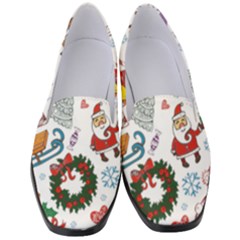 Christmas Theme Decor Illustration Pattern Women s Classic Loafer Heels by Amaryn4rt