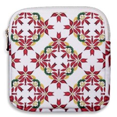 Christmas-wallpaper-background Mini Square Pouch by Amaryn4rt