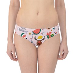 Colorful-funny-christmas-pattern Merry Xmas Hipster Bikini Bottoms by Amaryn4rt