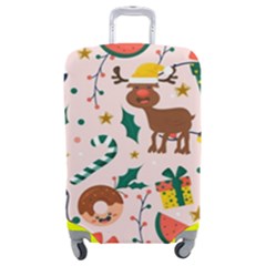 Colorful-funny-christmas-pattern Merry Xmas Luggage Cover (medium) by Amaryn4rt