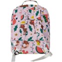 Colorful-funny-christmas-pattern Merry Xmas Double Compartment Backpack View3