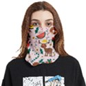 Colorful-funny-christmas-pattern Merry Xmas Face Covering Bandana (Two Sides) View1