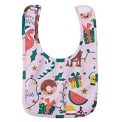 Colorful-funny-christmas-pattern Merry Xmas Baby Bib by Amaryn4rt