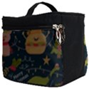 Colorful-funny-christmas-pattern Merry Christmas Xmas Make Up Travel Bag (Big) View2