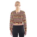 Beautiful-knitted-christmas-pattern Xmas Cropped Sweatshirt View2