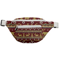 Beautiful-knitted-christmas-pattern Xmas Fanny Pack by Amaryn4rt