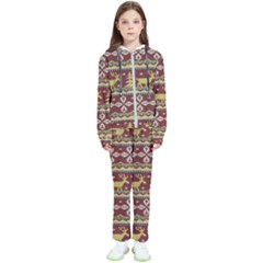 Beautiful-knitted-christmas-pattern Xmas Kids  Tracksuit by Amaryn4rt