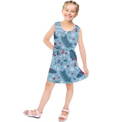 Seamless-pattern-with-berries-leaves Kids  Tunic Dress by Amaryn4rt