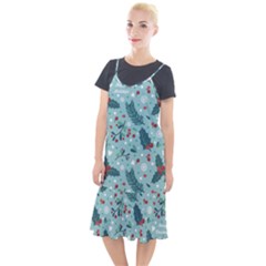 Seamless-pattern-with-berries-leaves Camis Fishtail Dress