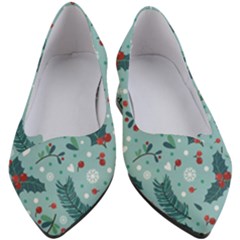 Seamless-pattern-with-berries-leaves Women s Block Heels  by Amaryn4rt