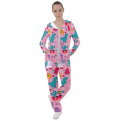 Colorful-funny-christmas-pattern Ho Ho Ho Women s Tracksuit by Amaryn4rt