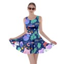 Colorful-funny-christmas-pattern Pig Animal Skater Dress View1