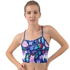 Colorful-funny-christmas-pattern Pig Animal Mini Tank Bikini Top by Amaryn4rt