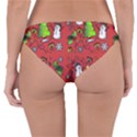 Santa Snowman Gift Holiday Christmas Cartoon Reversible Hipster Bikini Bottoms View2