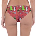 Santa Snowman Gift Holiday Christmas Cartoon Reversible Hipster Bikini Bottoms View4