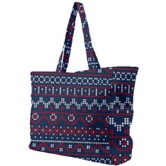 Christmas-concept-with-knitted-pattern Simple Shoulder Bag by Amaryn4rt