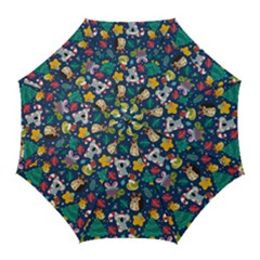 Colorful-funny-christmas-pattern  --- Golf Umbrellas by Amaryn4rt