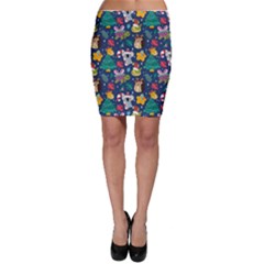 Colorful-funny-christmas-pattern  --- Bodycon Skirt by Amaryn4rt