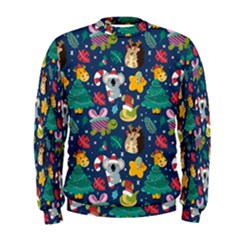 Colorful-funny-christmas-pattern  --- Men s Sweatshirt by Amaryn4rt