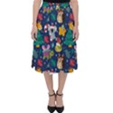 Colorful-funny-christmas-pattern  --- Classic Midi Skirt View1