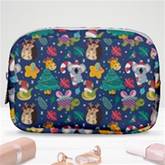 Colorful-funny-christmas-pattern  --- Make Up Pouch (small) by Amaryn4rt