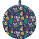 Colorful-funny-christmas-pattern  --- Round Trivet View2