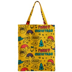 Colorful-funny-christmas-pattern Cool Ho Ho Ho Lol Zipper Classic Tote Bag by Amaryn4rt