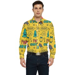 Colorful-funny-christmas-pattern Cool Ho Ho Ho Lol Men s Long Sleeve  Shirt by Amaryn4rt