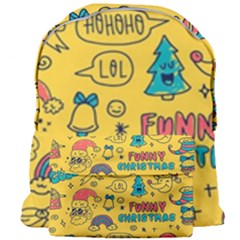 Colorful-funny-christmas-pattern Cool Ho Ho Ho Lol Giant Full Print Backpack by Amaryn4rt