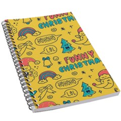 Colorful-funny-christmas-pattern Cool Ho Ho Ho Lol 5 5  X 8 5  Notebook by Amaryn4rt