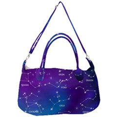 Realistic-night-sky-poster-with-constellations Removable Strap Handbag by Amaryn4rt