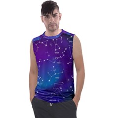 Realistic-night-sky-poster-with-constellations Men s Regular Tank Top by Amaryn4rt