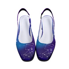 Realistic-night-sky-poster-with-constellations Women s Classic Slingback Heels