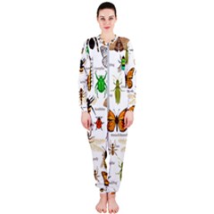 Insects-seamless-pattern Onepiece Jumpsuit (ladies)