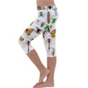 Insects-seamless-pattern Kids  Lightweight Velour Capri Leggings  View2