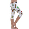 Insects-seamless-pattern Kids  Lightweight Velour Capri Leggings  View3