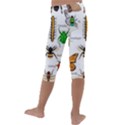 Insects-seamless-pattern Kids  Lightweight Velour Capri Leggings  View4