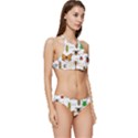 Insects-seamless-pattern Banded Triangle Bikini Set View3