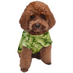 Seamless-pattern-with-green-leaves Dog T-shirt by Amaryn4rt