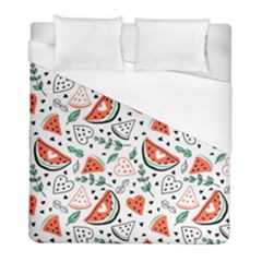 Seamless-vector-pattern-with-watermelons-mint Duvet Cover (full/ Double Size) by Amaryn4rt